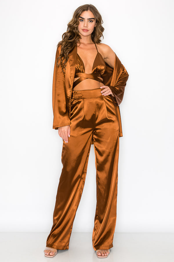 Ulivette | Satin 3-Teiler Set