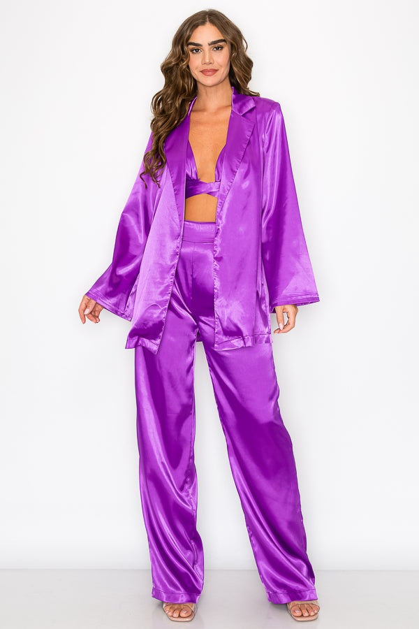 Ulivette | Satin 3-Teiler Set