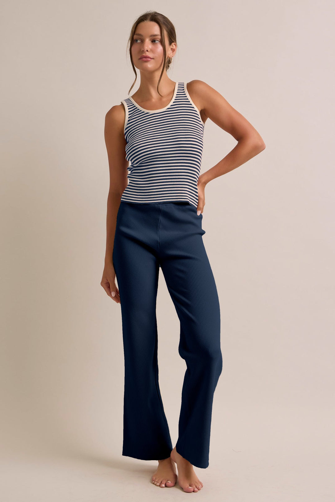Korvina | Strick-Top-und-Hose-Set