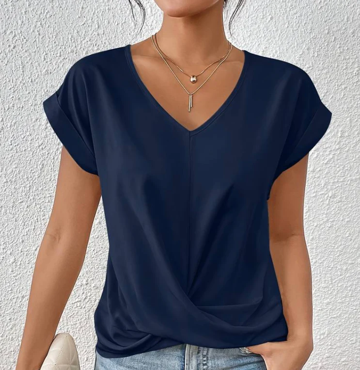 Zairith | Lockeres V-Ausschnitt T-Shirt