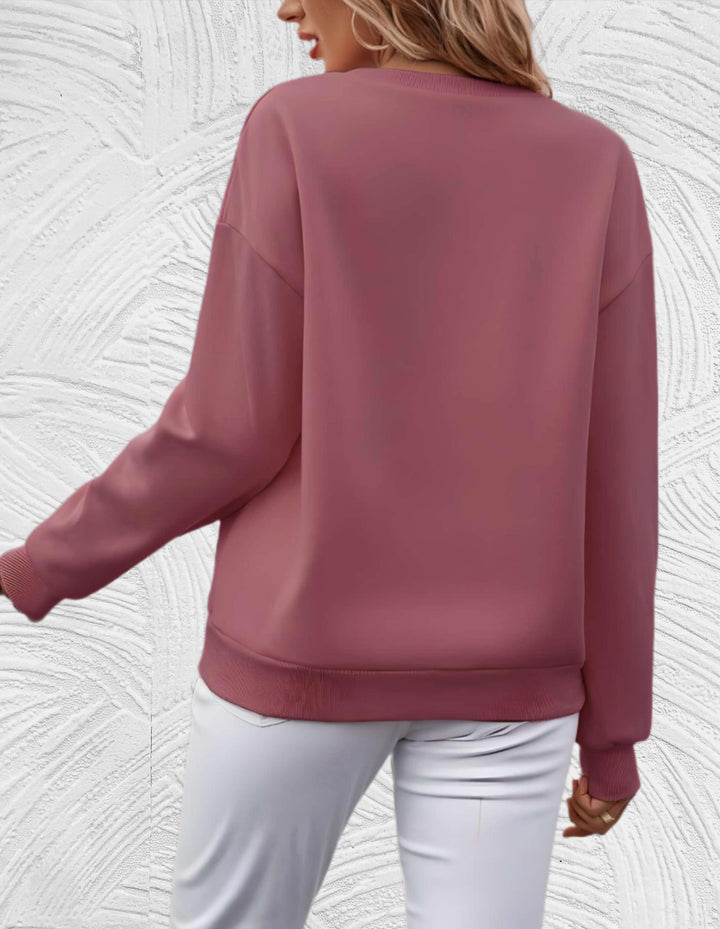 Charis | Oversized-Pullover mit Rundhalsausschnitt
