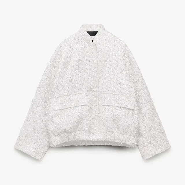 Alene | Strukturiert schicker Bouclé mit Taschen vorne