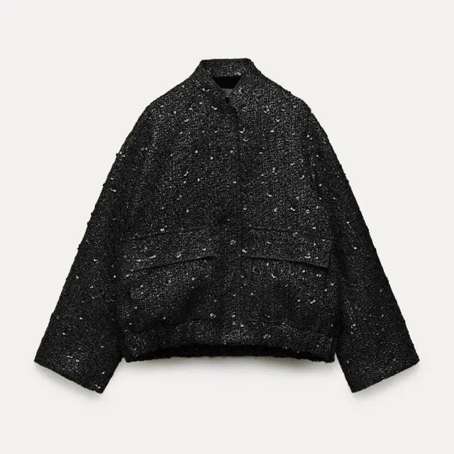 Alene | Strukturiert schicker Bouclé mit Taschen vorne