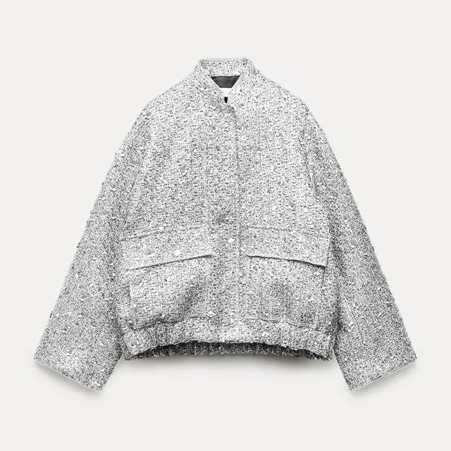 Alene | Strukturiert schicker Bouclé mit Taschen vorne