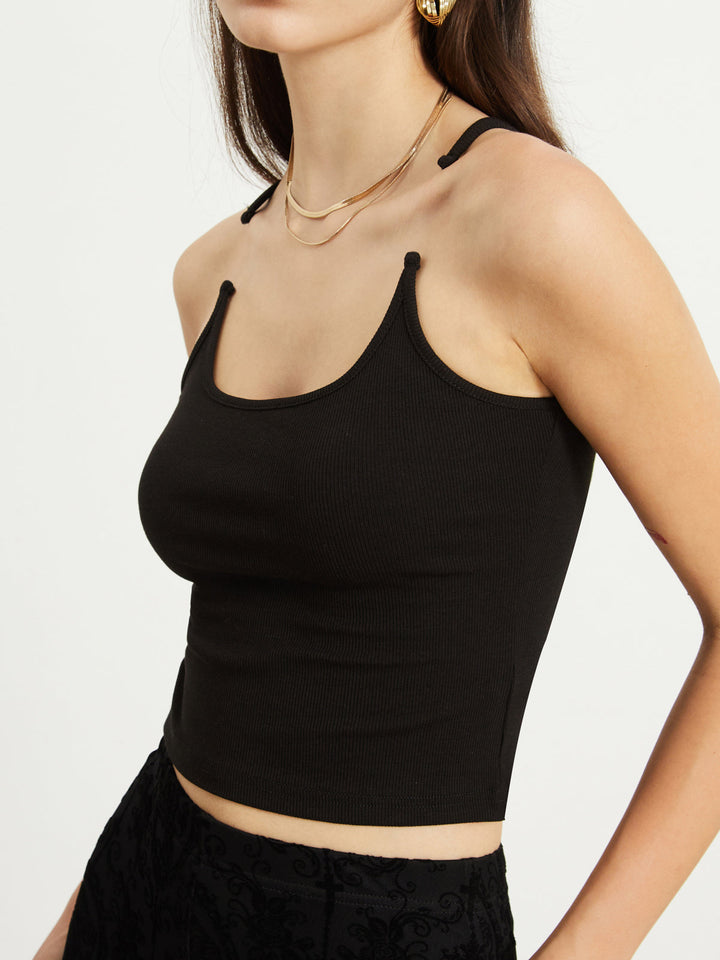 Wendara | Transparent-Träger Crop Top