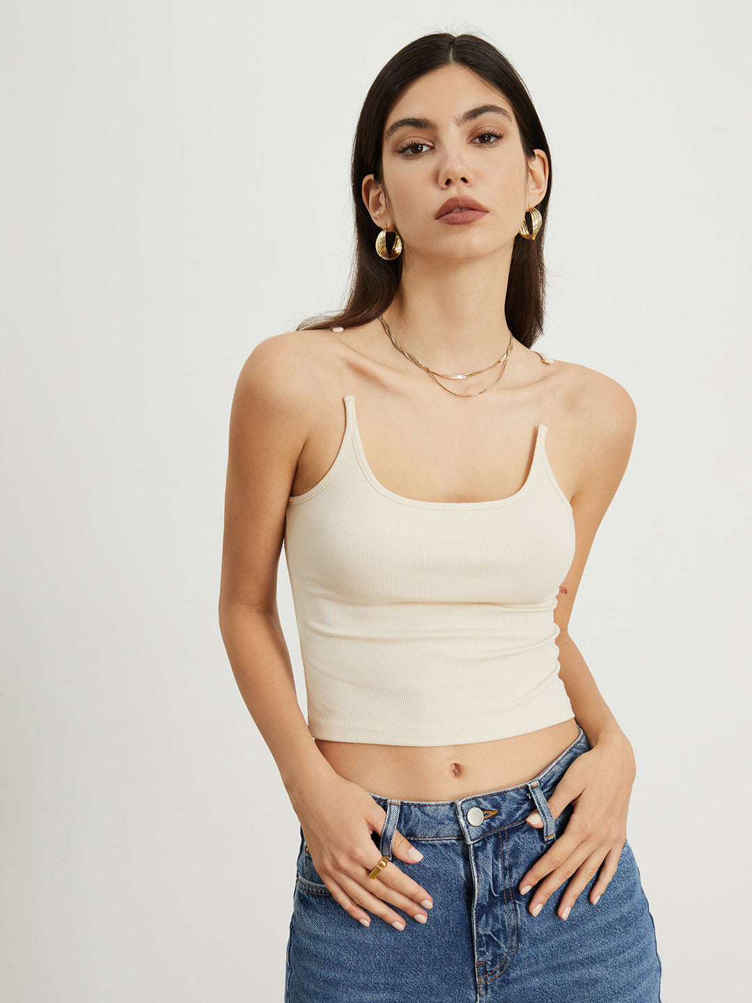 Wendara | Transparent-Träger Crop Top