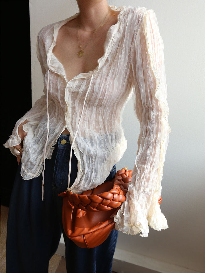 Orlanne | Elegante Chiffonbluse Damen