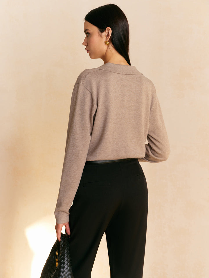 Ailith | Freizeit Kragenpullover Pullover