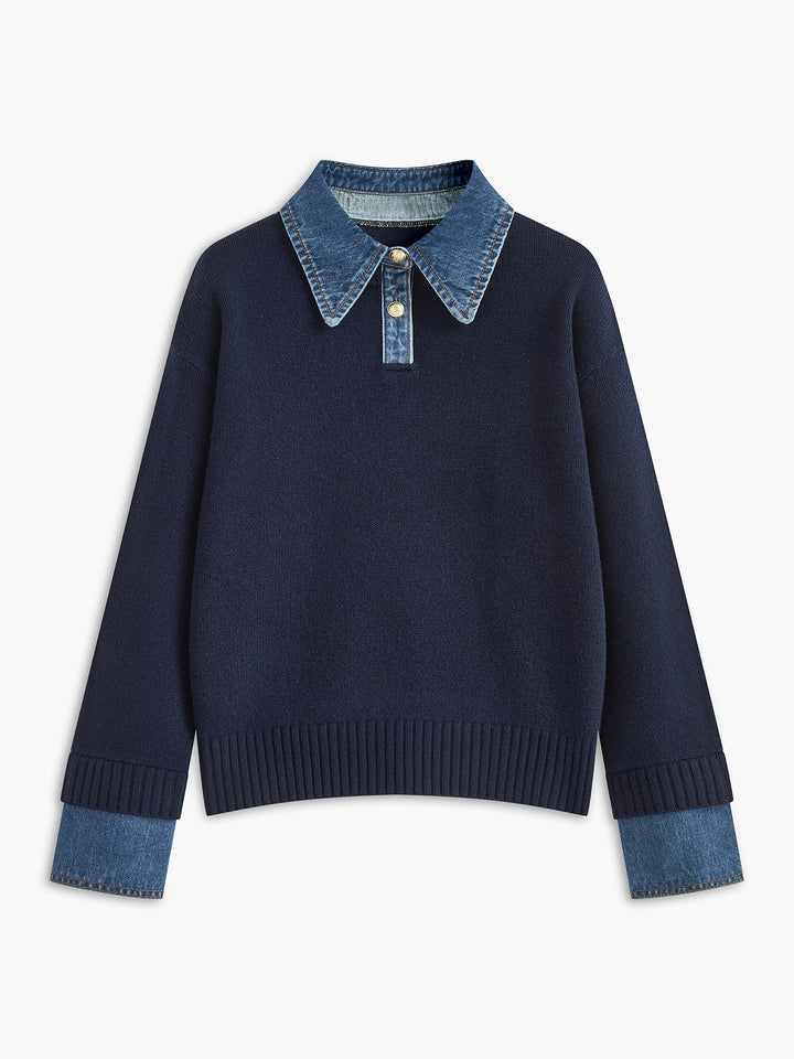 Xarria | 2-in-1 Kragenpullover