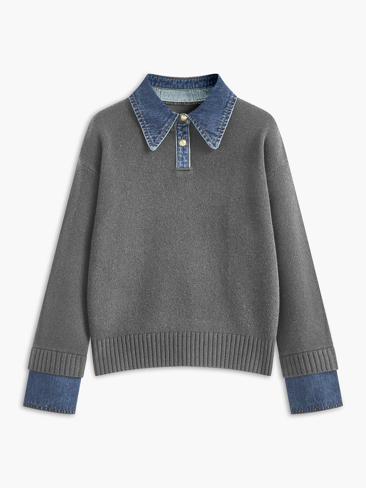 Xarria | 2-in-1 Kragenpullover