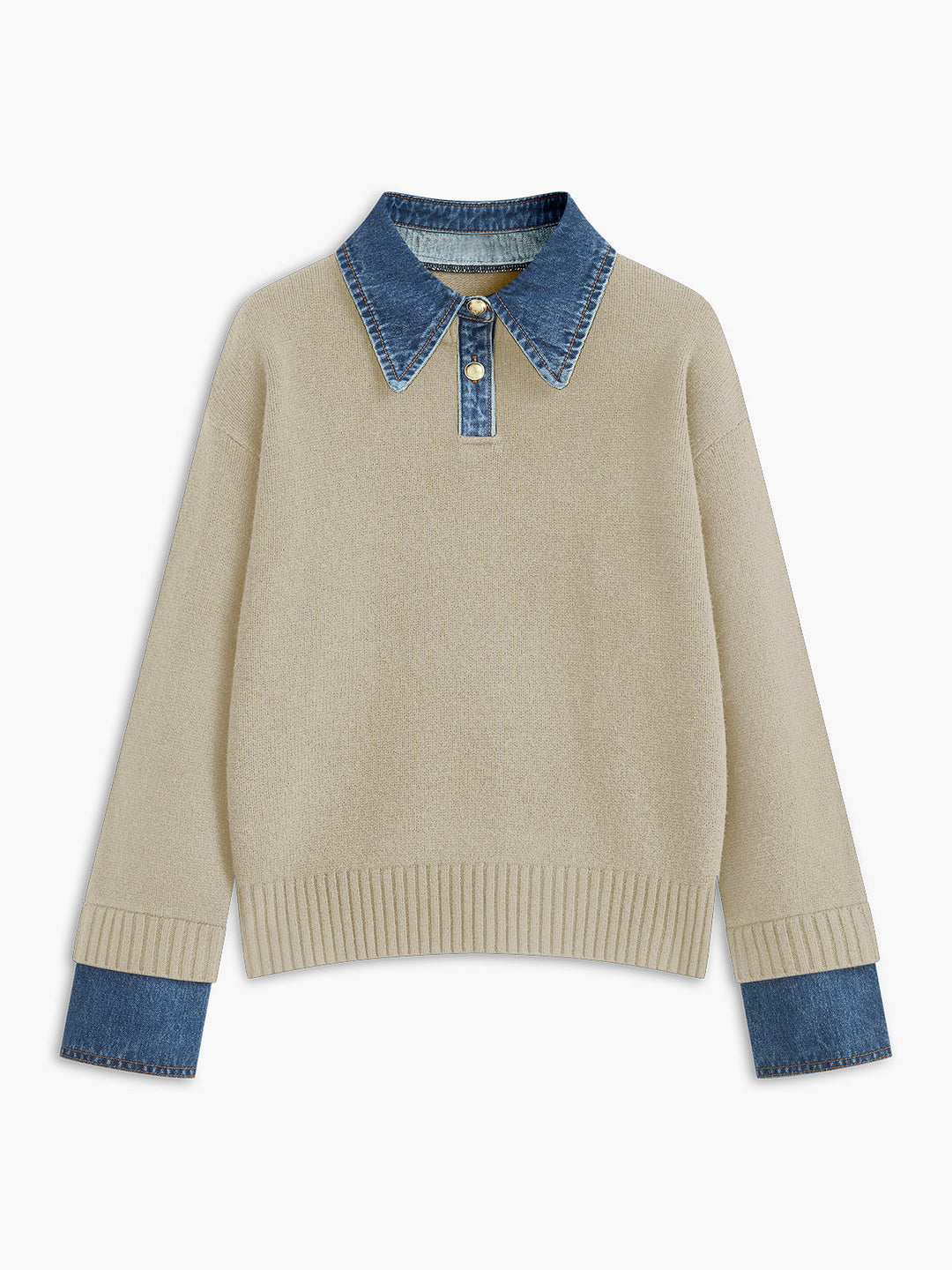 Xarria | 2-in-1 Kragenpullover