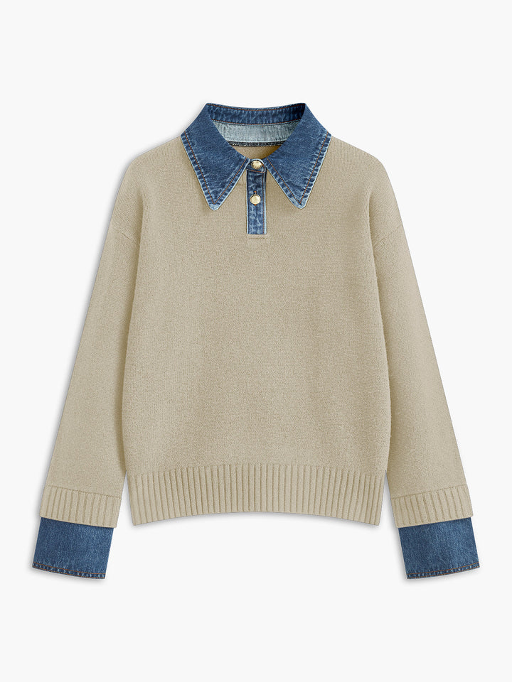 Xarria | 2-in-1 Kragenpullover
