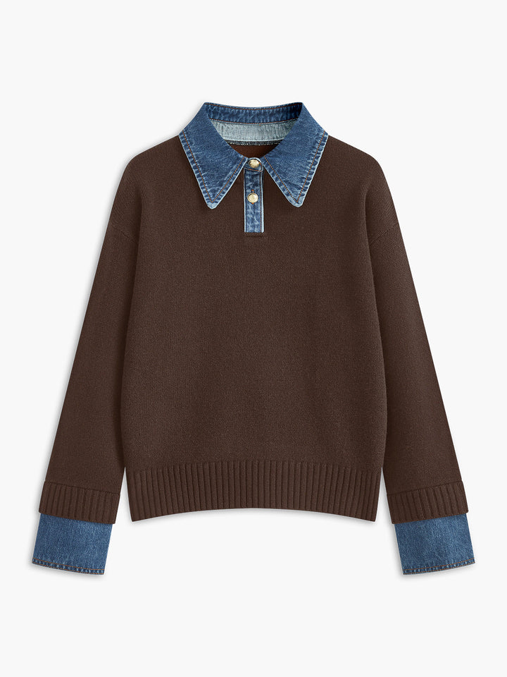 Xarria | 2-in-1 Kragenpullover