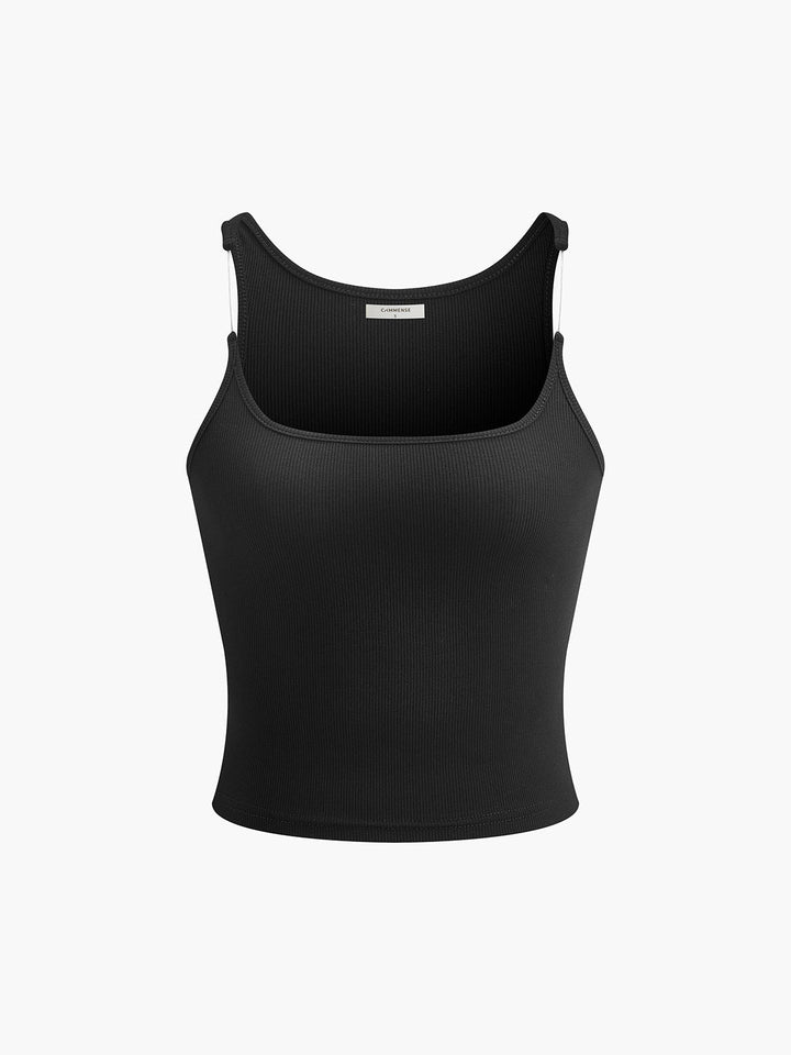 Wendara | Transparent-Träger Crop Top