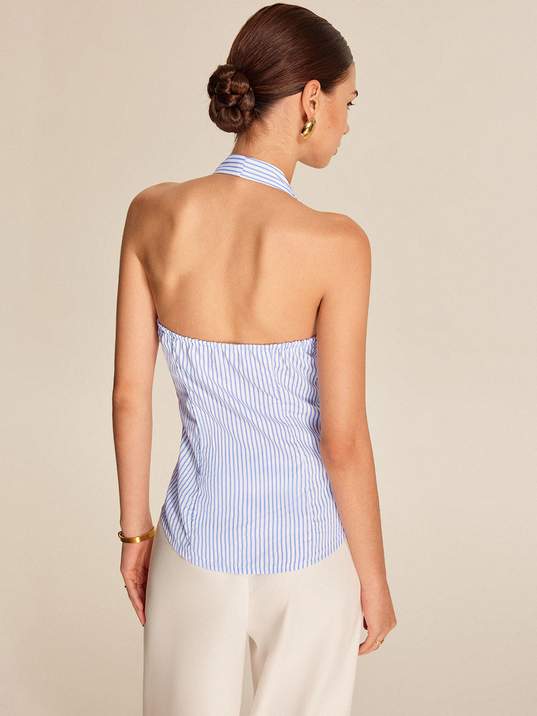 Johanna | Gestreiftes Halter-Top