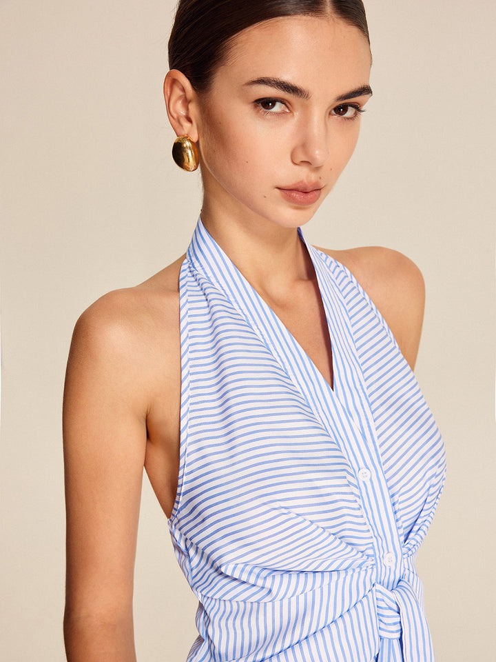 Johanna | Gestreiftes Halter-Top