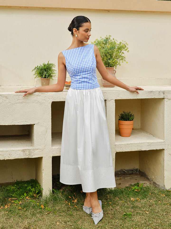 Quivara | Kariertes Crop Top Damen
