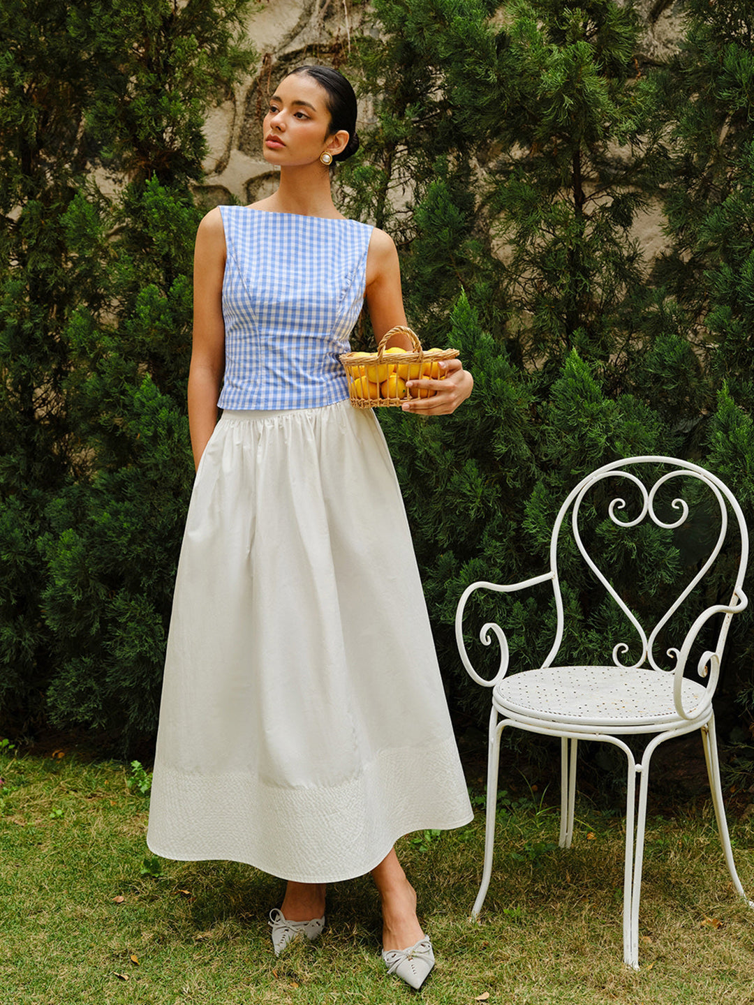 Quivara | Kariertes Crop Top Damen
