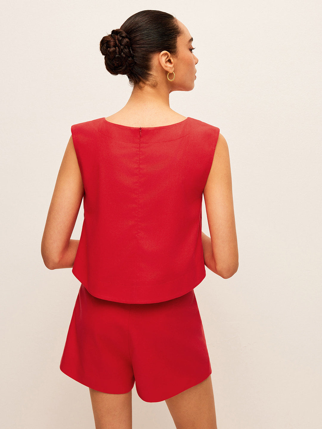 Analissa | Leinen-Shorts Set Damen