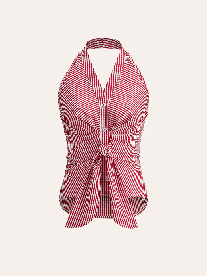 Johanna | Gestreiftes Halter-Top