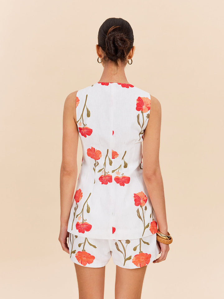 Lumina | Zweiteiliges Blumen-Shorts-Set