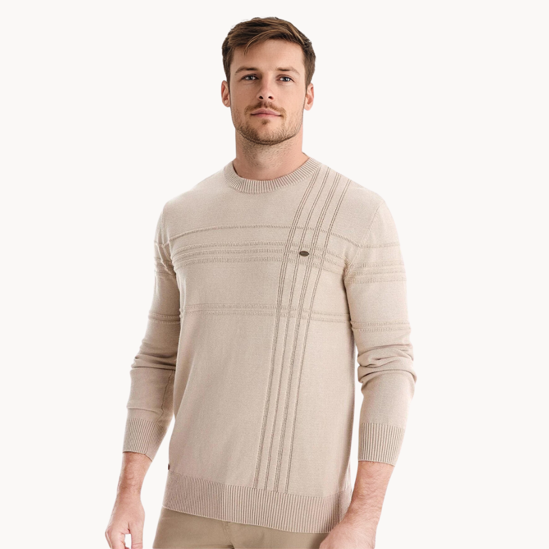 Ademar  | Herrenpullover mit Karomuster