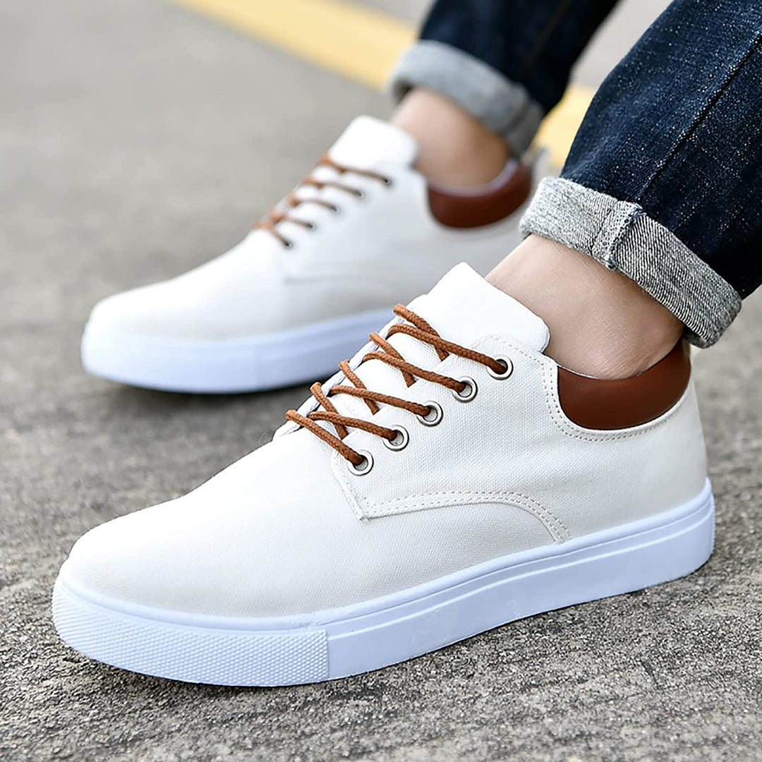 Wylan | Robuste Herren-Turnschuhe mit weißer Sohle