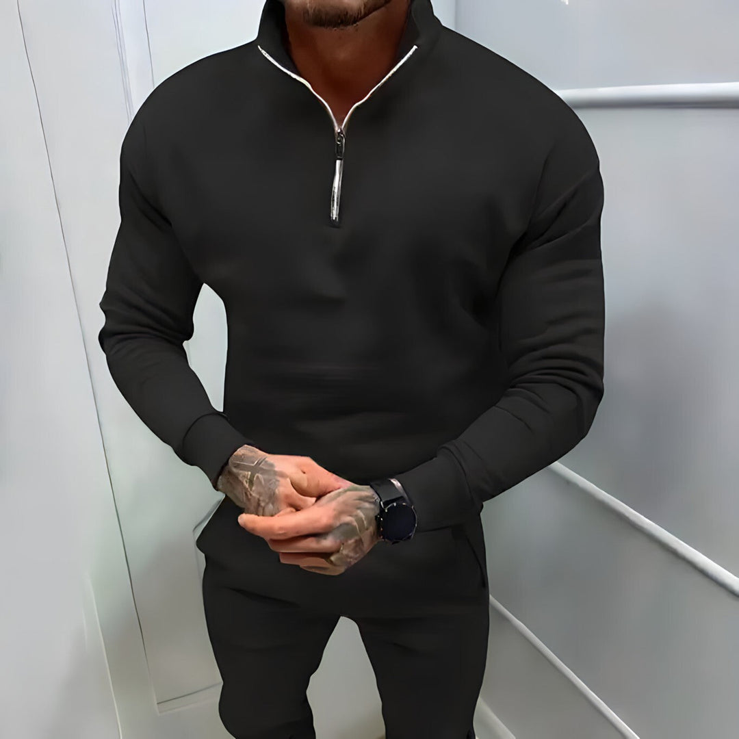 Elio | Herren Strickpullover mit Reißverschluss