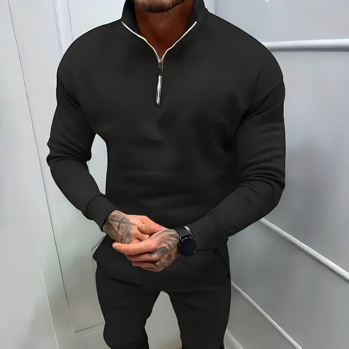 Elio | Herren Strickpullover mit Reißverschluss