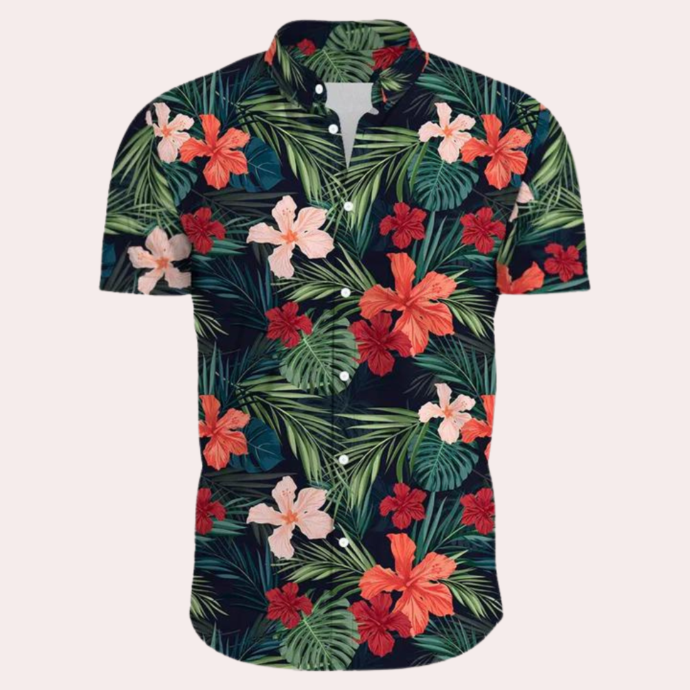 Fenric | Hawaianisches Sommerhemd Herren