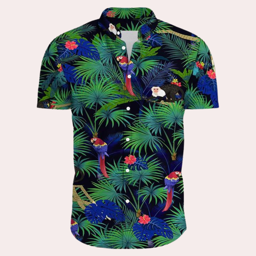 Fenric | Hawaianisches Sommerhemd Herren