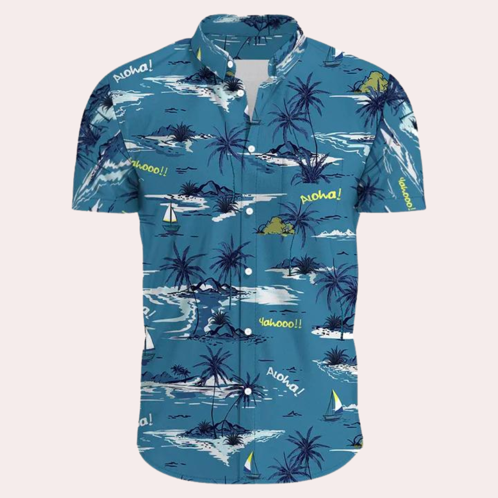 Fenric | Hawaianisches Sommerhemd Herren