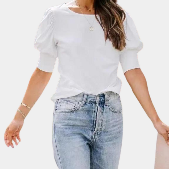 Melaria | Elegante Sommerbluse aus Baumwolle
