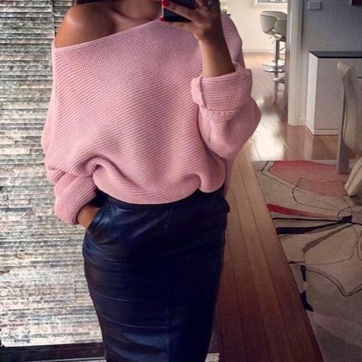 Elsin | Schulterfreier Damenpullover