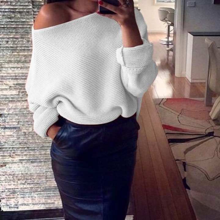 Elsin | Schulterfreier Damenpullover