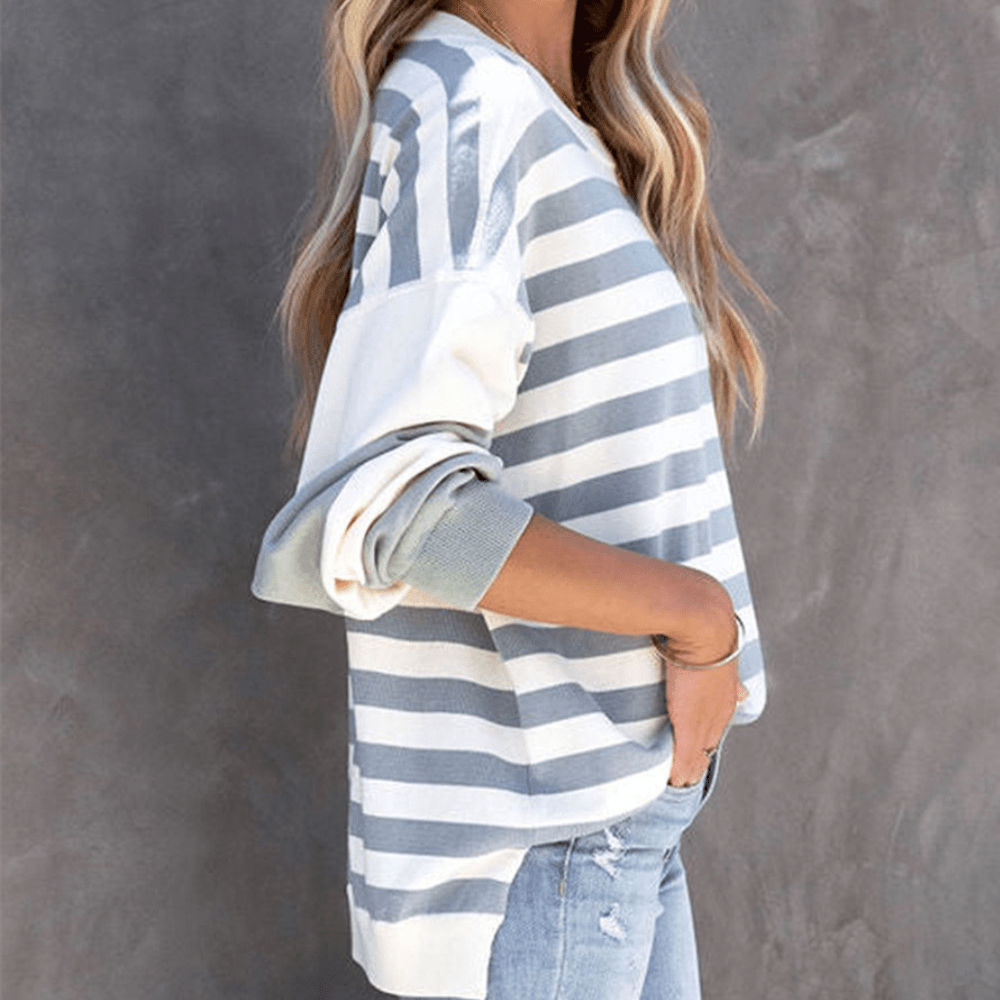 Ranya | Gestreiftes Langarmshirt Damen