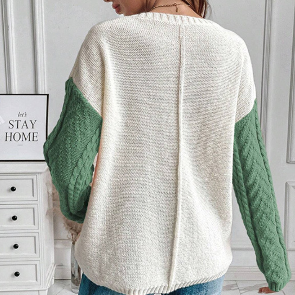 Siofra | Schicker Strickpullover mit fallender Schulter