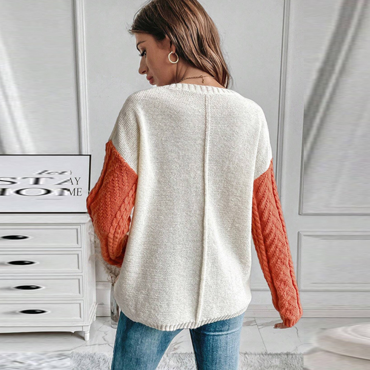 Siofra | Schicker Strickpullover mit fallender Schulter