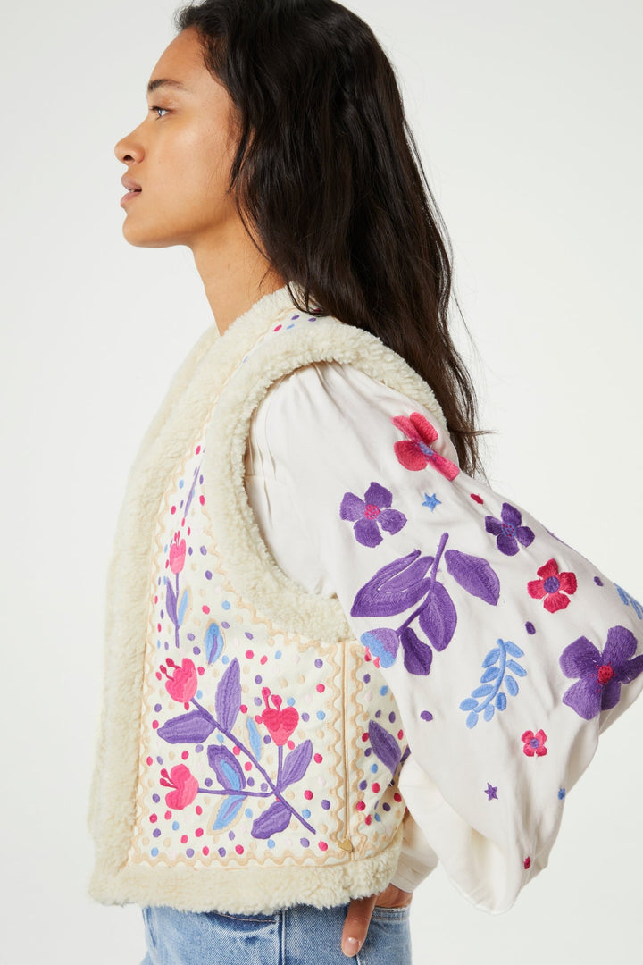 Luise | Bestickte Blumen-Weste