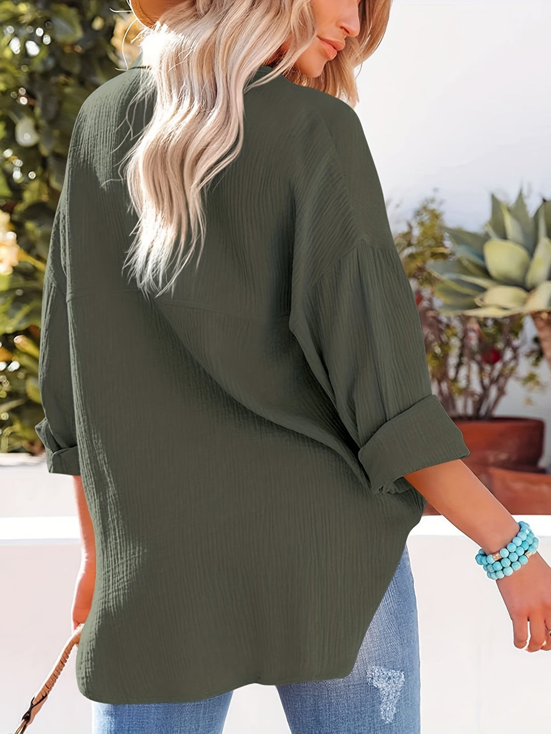Serelis | Elegante Oversize-Hemdbluse Damen