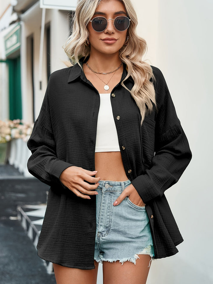 Serelis | Elegante Oversize-Hemdbluse Damen