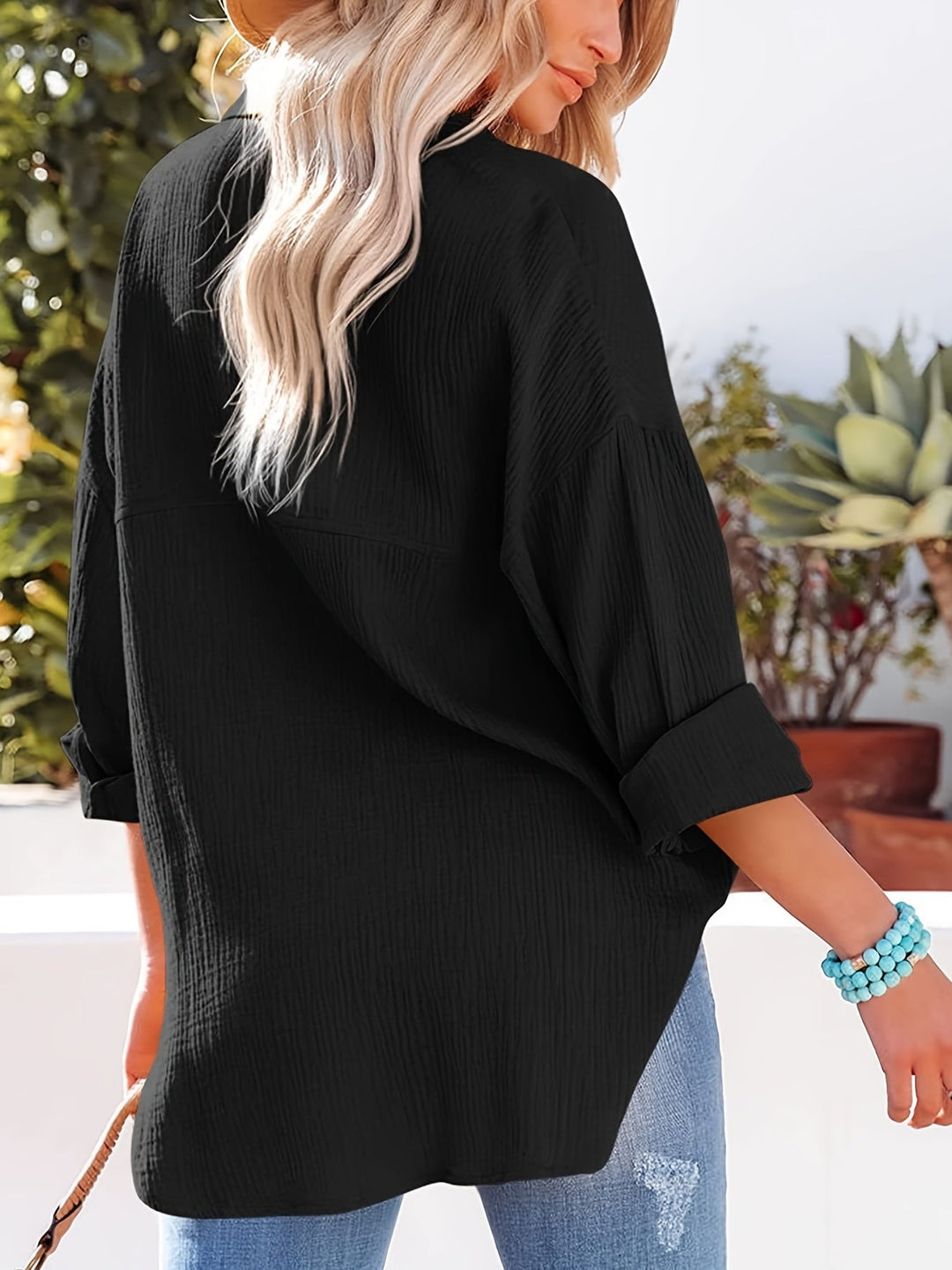 Serelis | Elegante Oversize-Hemdbluse Damen