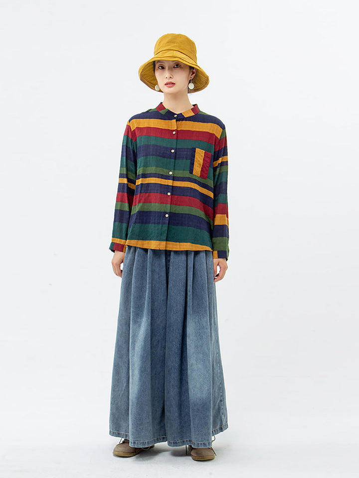 Solara | Gestreiftes Vintage-Hemd