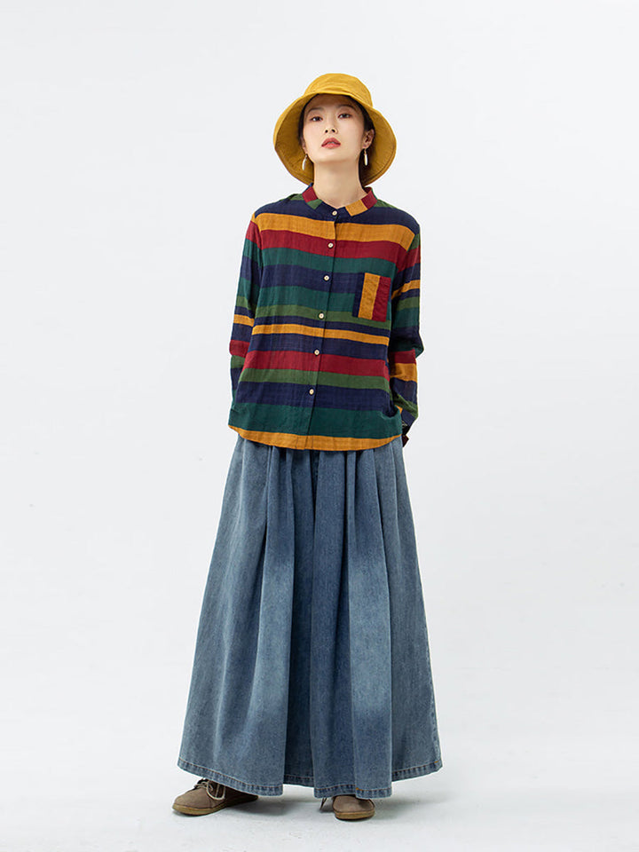 Solara | Gestreiftes Vintage-Hemd