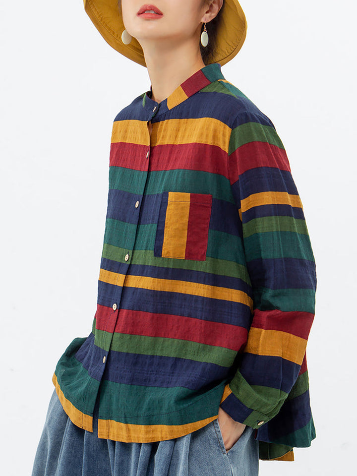 Solara | Gestreiftes Vintage-Hemd