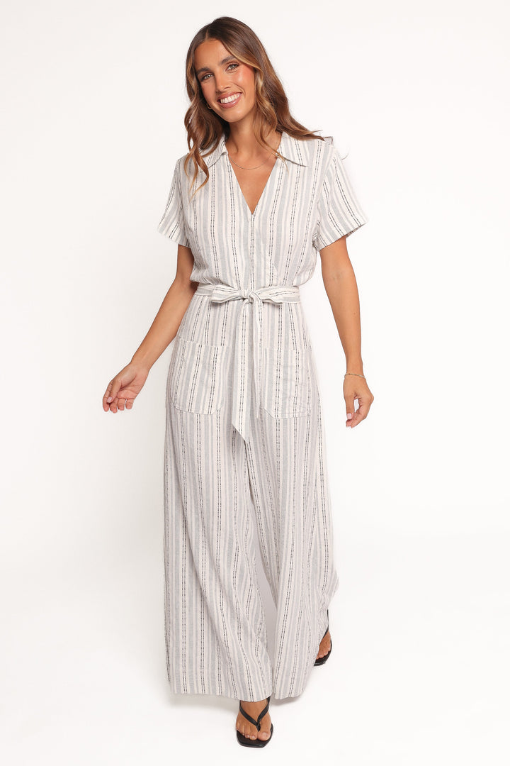 Carlina | Luftiger Jumpsuit im Streifenlook