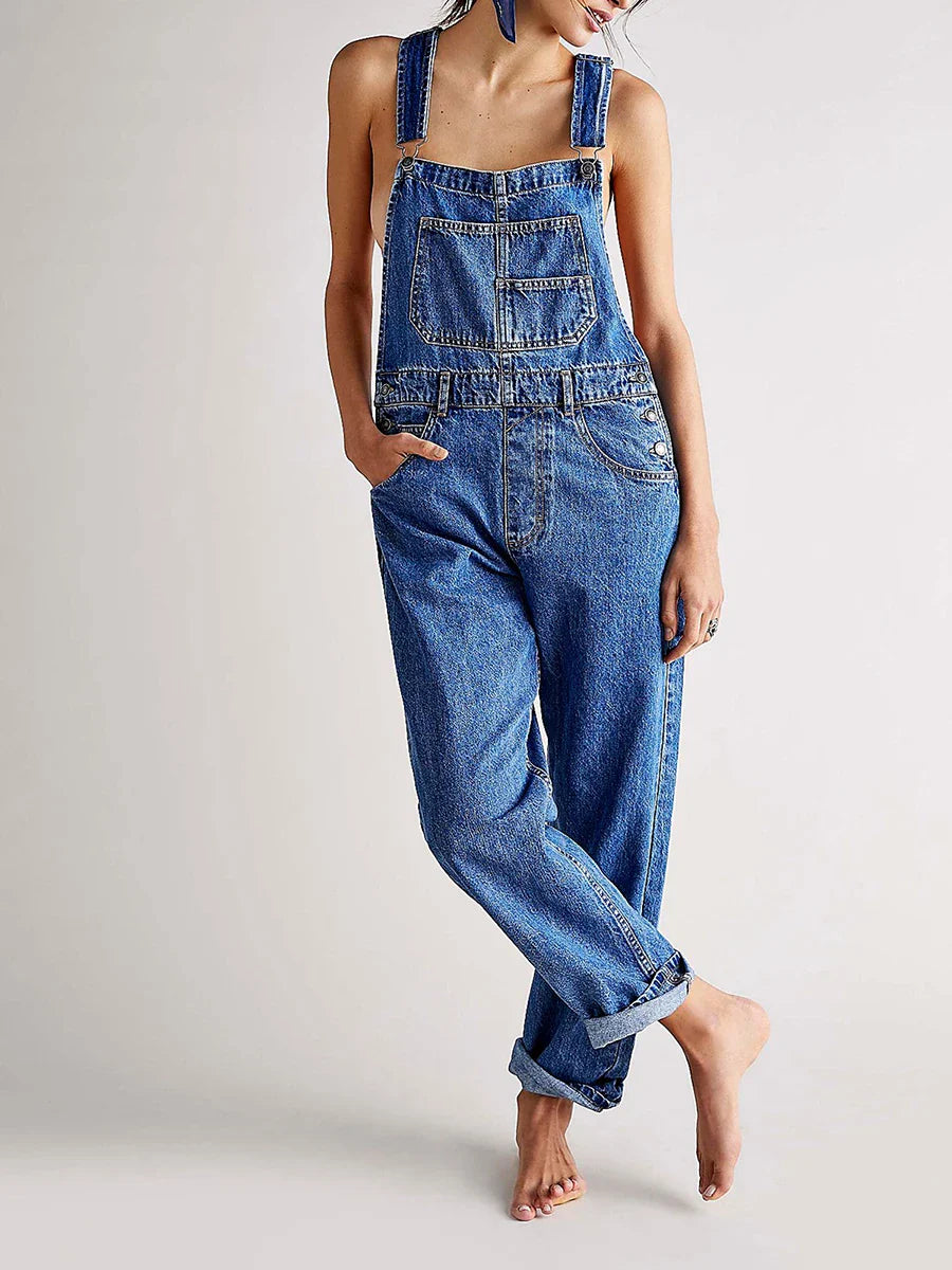 Damara | Denim Jumpsuit für den Sommer Casual Chic