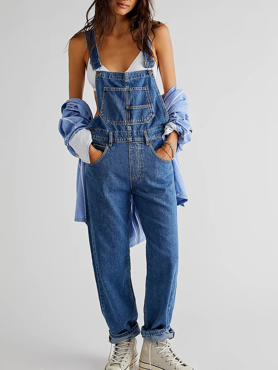 Damara | Denim Jumpsuit für den Sommer Casual Chic