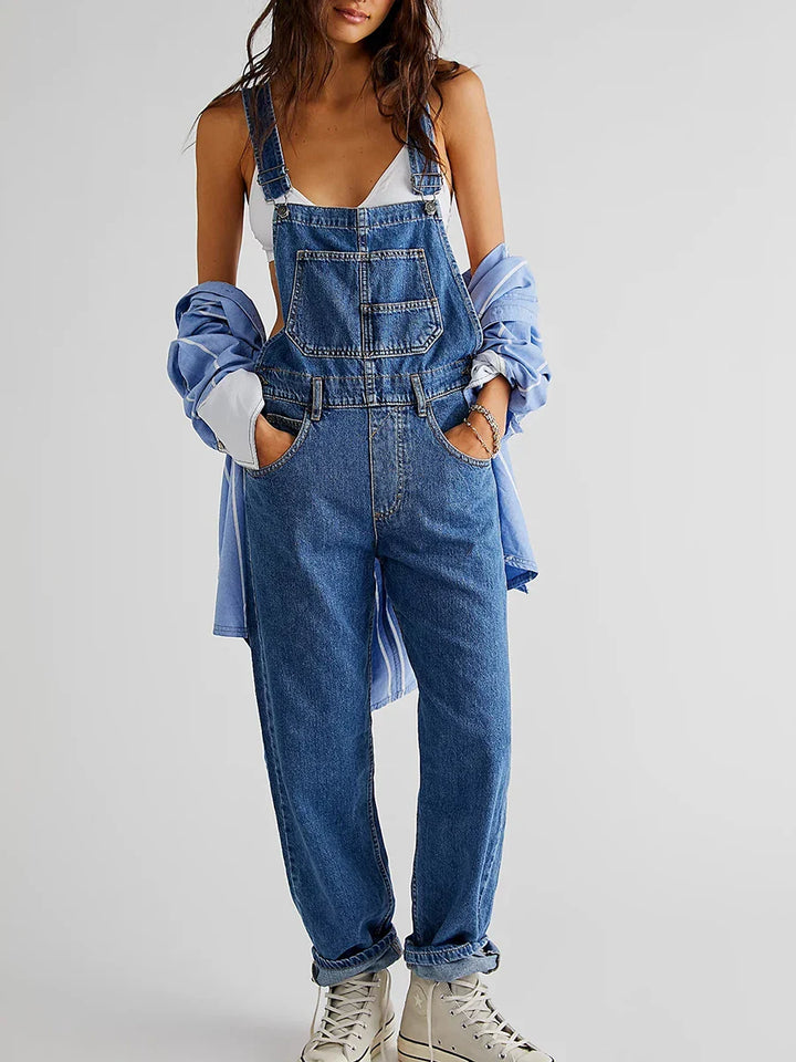 Damara | Denim Jumpsuit für den Sommer Casual Chic