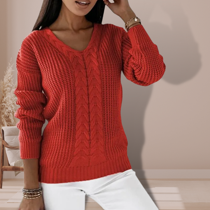 Oriold | Eleganter Pullover mit V-Ausschnitt